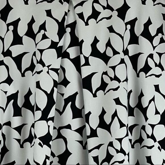 Cynthia Rowley Bold‎ Black & White Print Cottage Full Skirt NWOT Size M - Picture 4 of 10